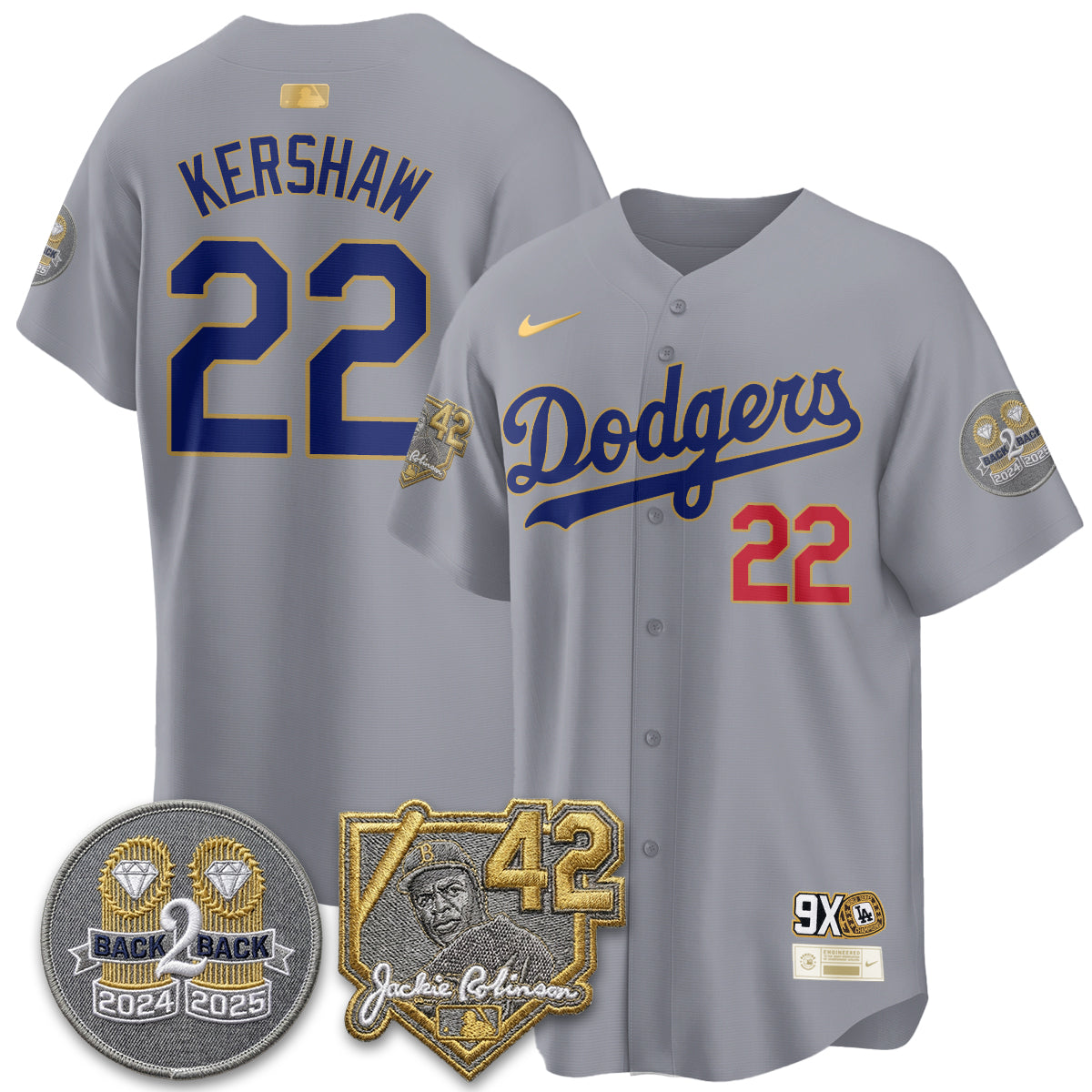 Los Angeles Dodgers - 2026 Jackie Robinson Day Vapor Limited Jersey - Stitched-Cuztomshoes