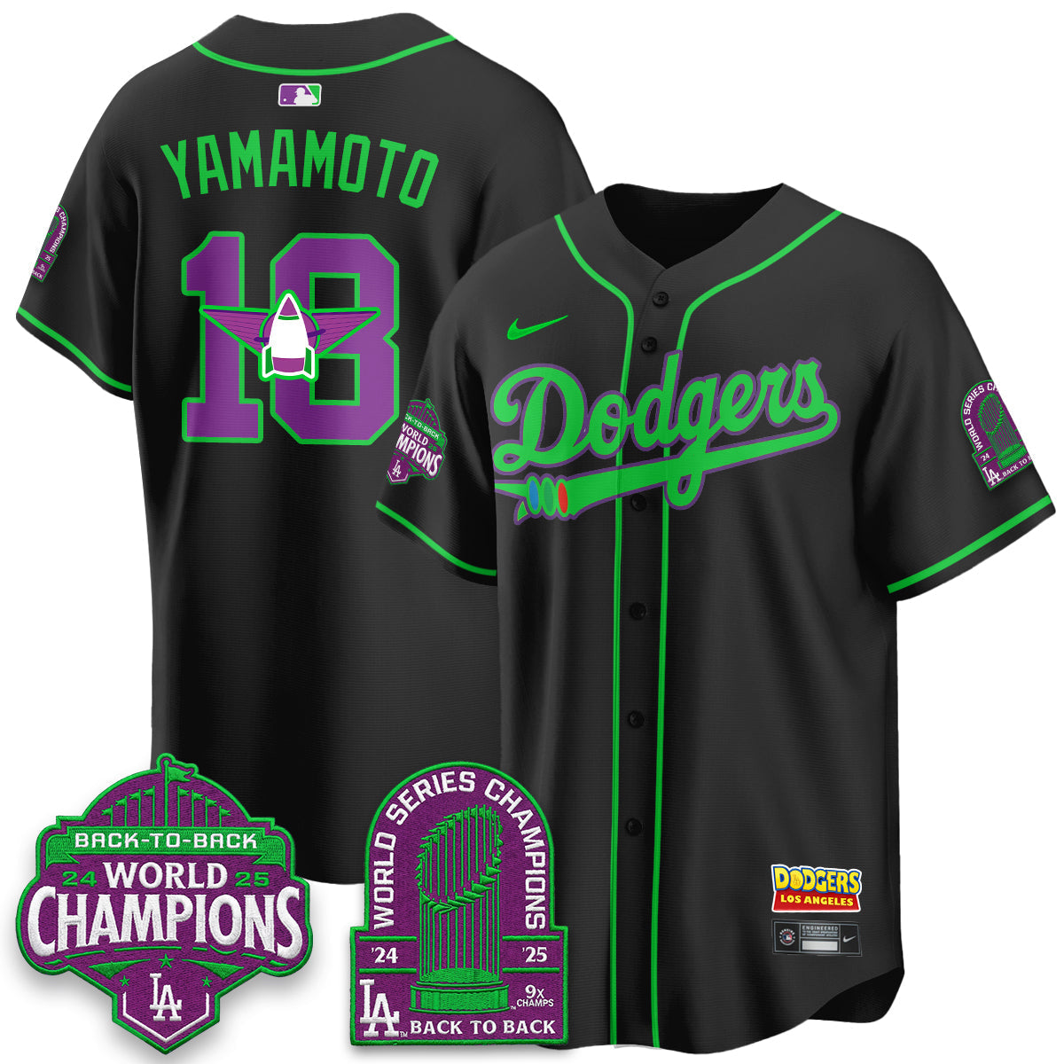 Los Angeles Dodgers 2026 Space Ranger Vapor Limited Jersey - Stitched-Cuztomshoes