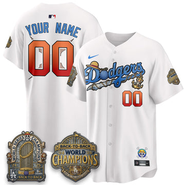 Los Angeles Dodgers x OP Japanese Cartoon Vapor Limited Custom Jersey - Stitched