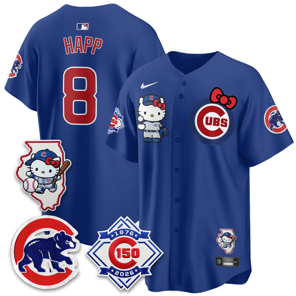 Chicago Cubs x Meow KT Vapor Premier Limited Jersey - Stitched V2