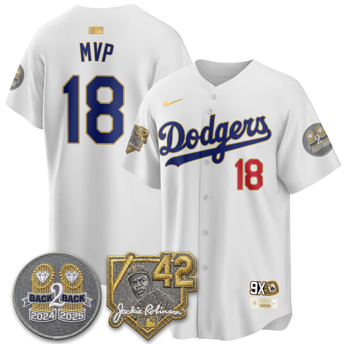 Los Angeles Dodgers - 2026 Jackie Robinson Day Vapor Limited Jersey - Stitched-Cuztomshoes