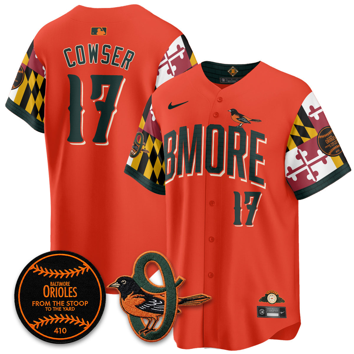 Baltimore Orioles x Maryland State Flag 2026 Vapor Jersey - Stitched-Cuztomshoes