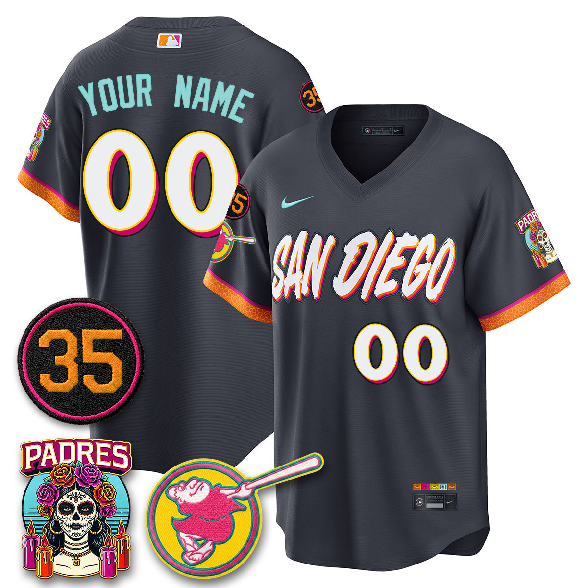 San Diego Padres 2026 City Connect Vapor Limited Custom Jersey - Stitched V3