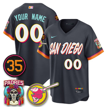 San Diego Padres 2026 City Connect Vapor Limited Custom Jersey - Stitched V3