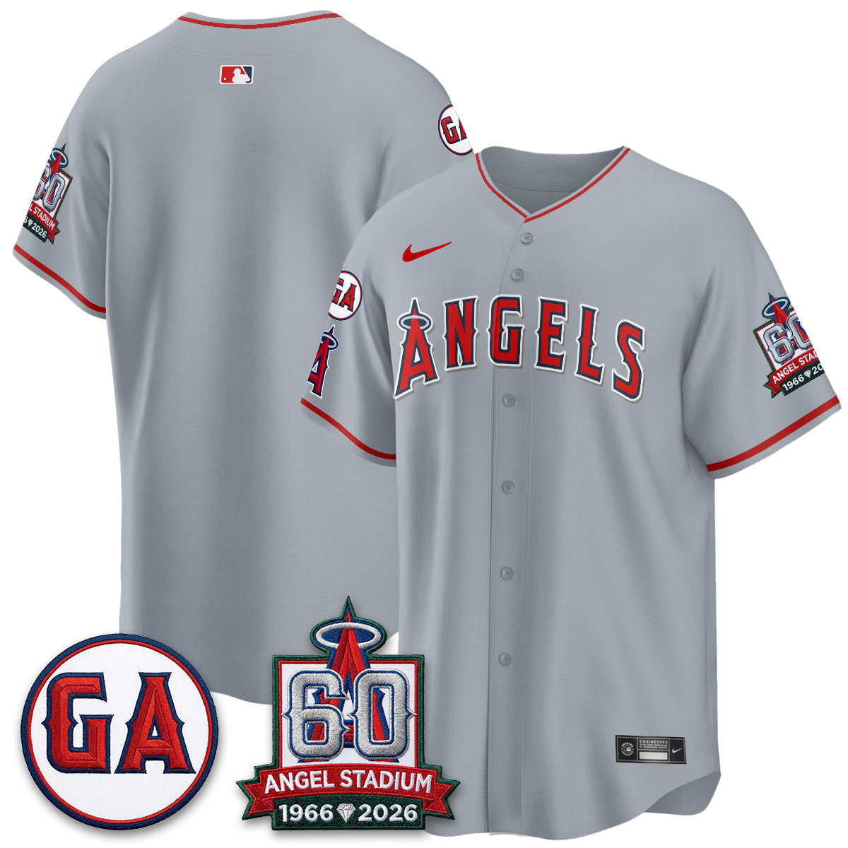 Los Angeles Angels 60th Anniversary Vapor Jersey - Stitched V3-Cuztomshoes