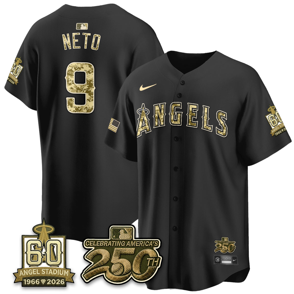 Los Angeles Angels Salute to Service 2026 Vapor Limited Jersey - Stitched-Cuztomshoes