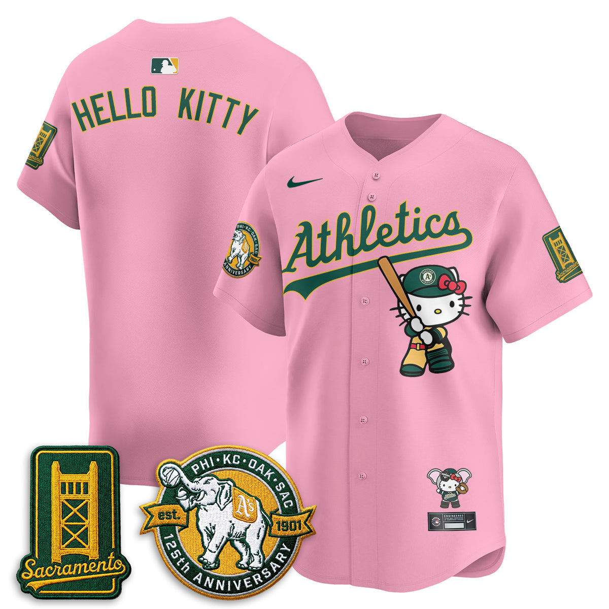 Athletics x Meow KT 2026 Vapor Limited Jersey - Stitched