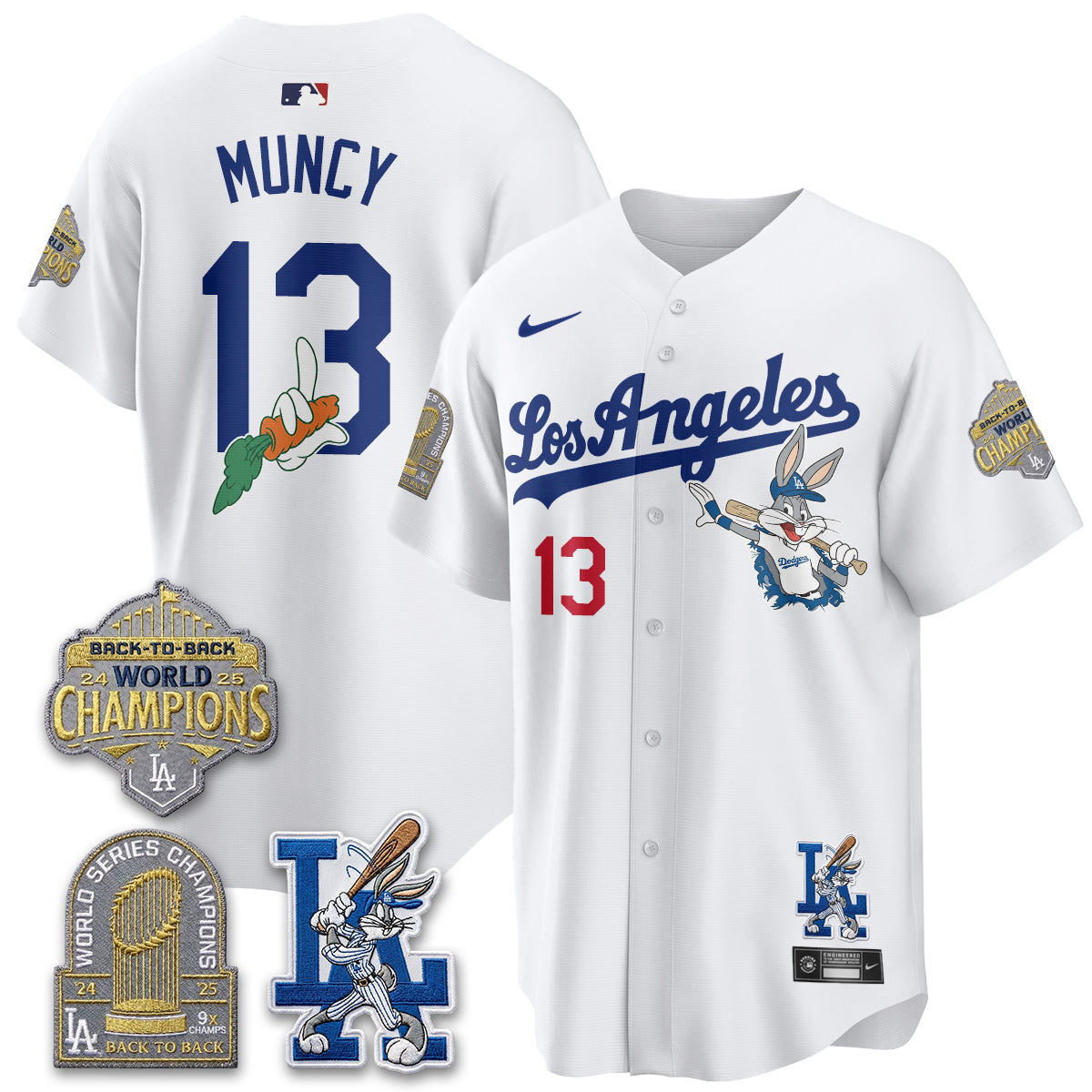 Los Angeles Dodgers Bunny Vapor Limited Jersey - Stitched-Cuztomshoes