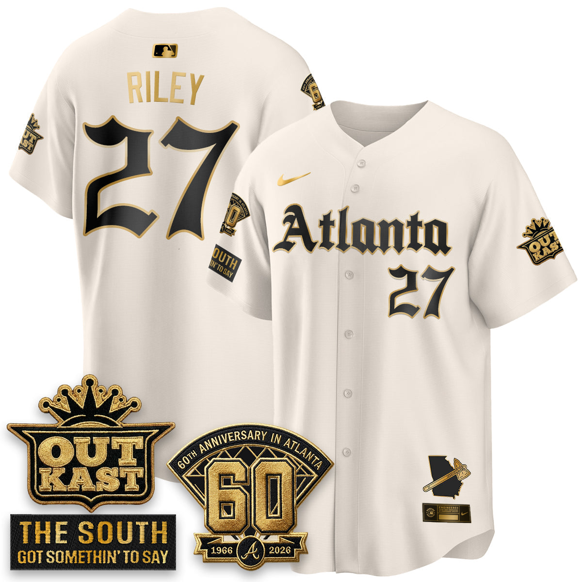 Atlanta Braves 2026 Gothic Edition Vapor Limited Jersey - Stitched