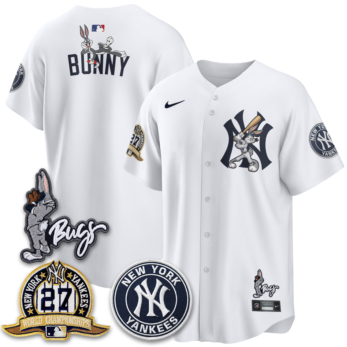 New York Yankees Bunny Vapor Limited Jersey - Stitched