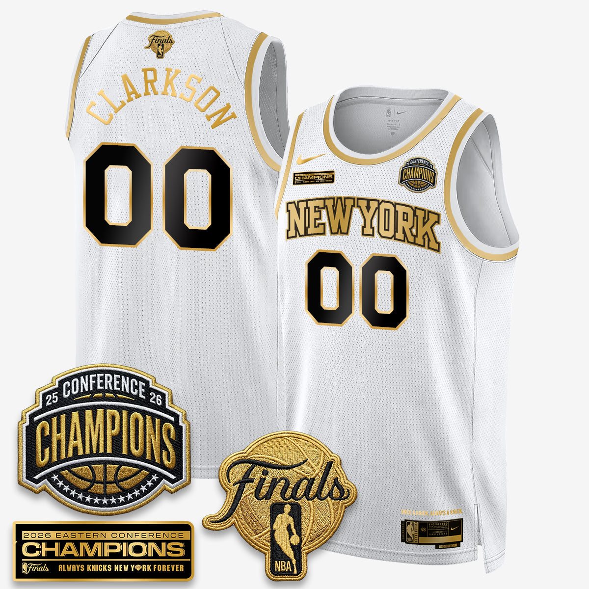 New York Knicks 2026 Basketball Eastern Conference Champions Vapor Special Edition Jersey - Stitched-Cuztomshoes