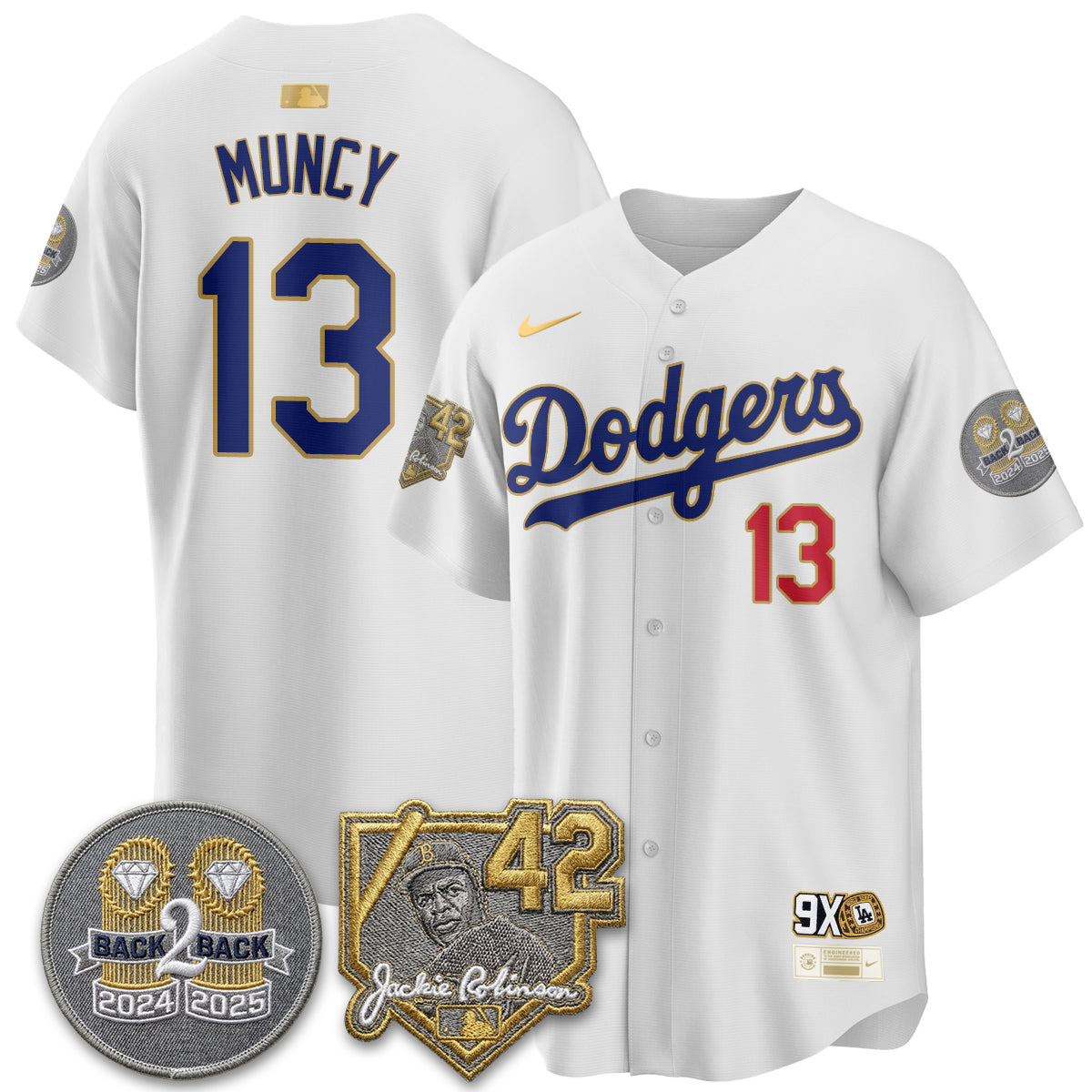 Los Angeles Dodgers - 2026 Jackie Robinson Day Vapor Limited Jersey - Stitched-Cuztomshoes