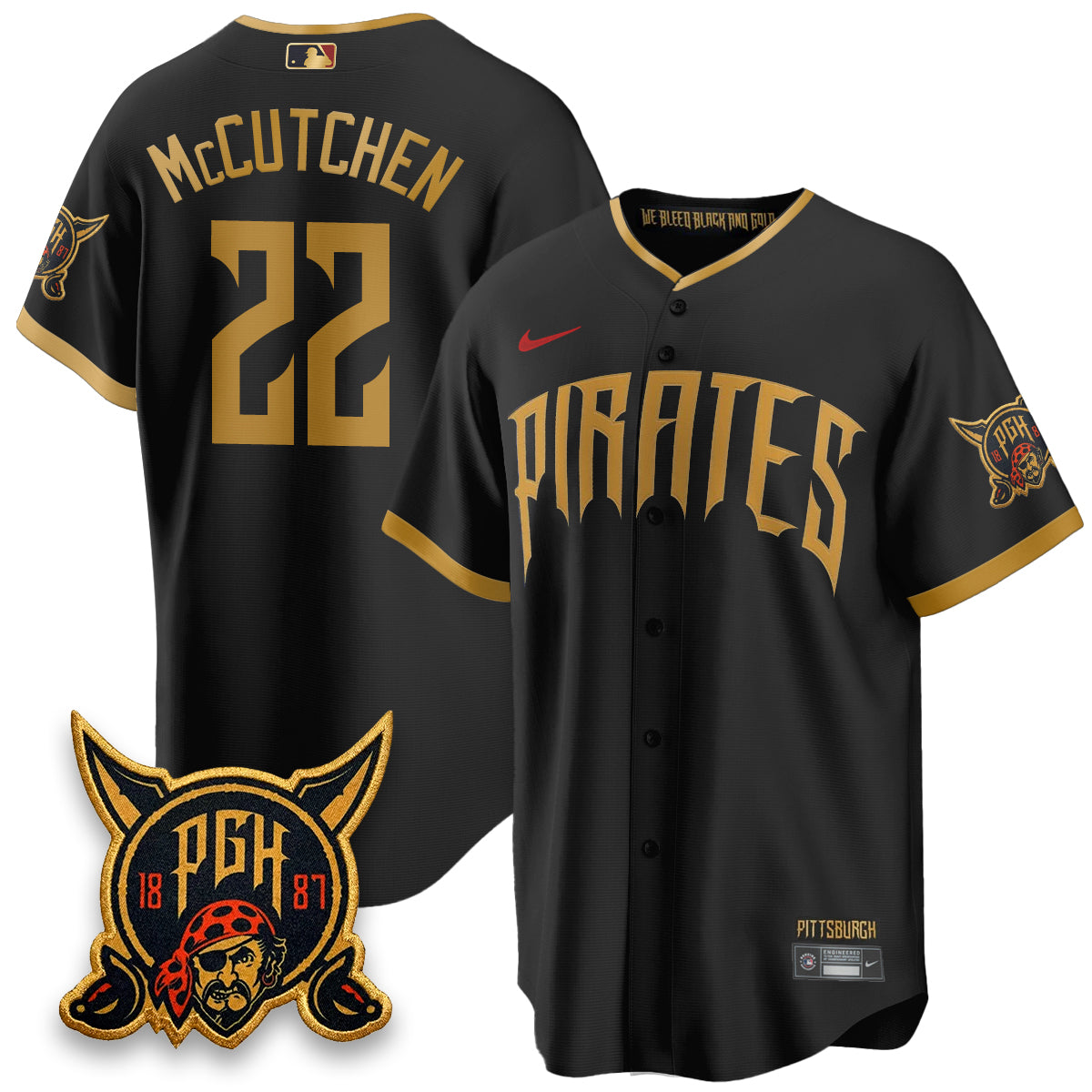 Pittsburgh Pirates 2026 City Connect Vapor Premier Limited Jersey - Stitched