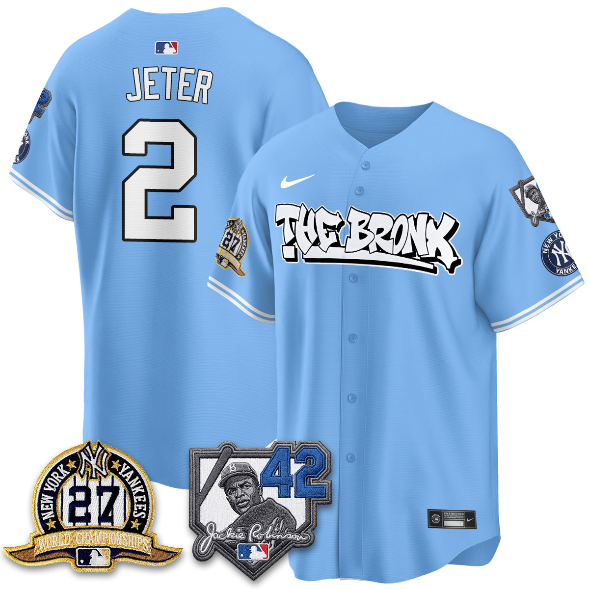 New York Yankees The Bronx 2026 Jackie Robinson Day Vapor Limited Jersey - Stitched