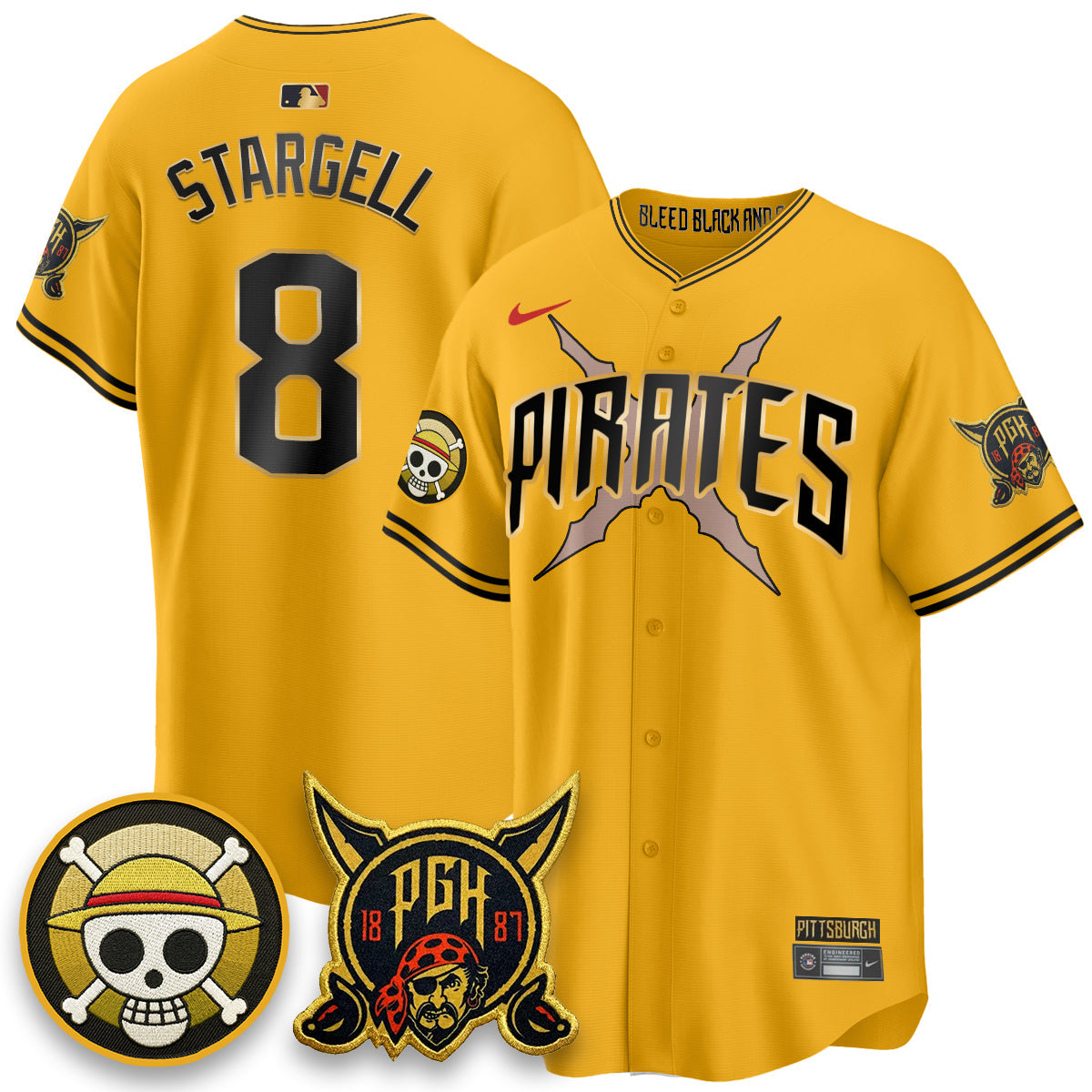 Pittsburgh Pirates 2026 City Connect x OP Vapor Limited Jersey - Stitched