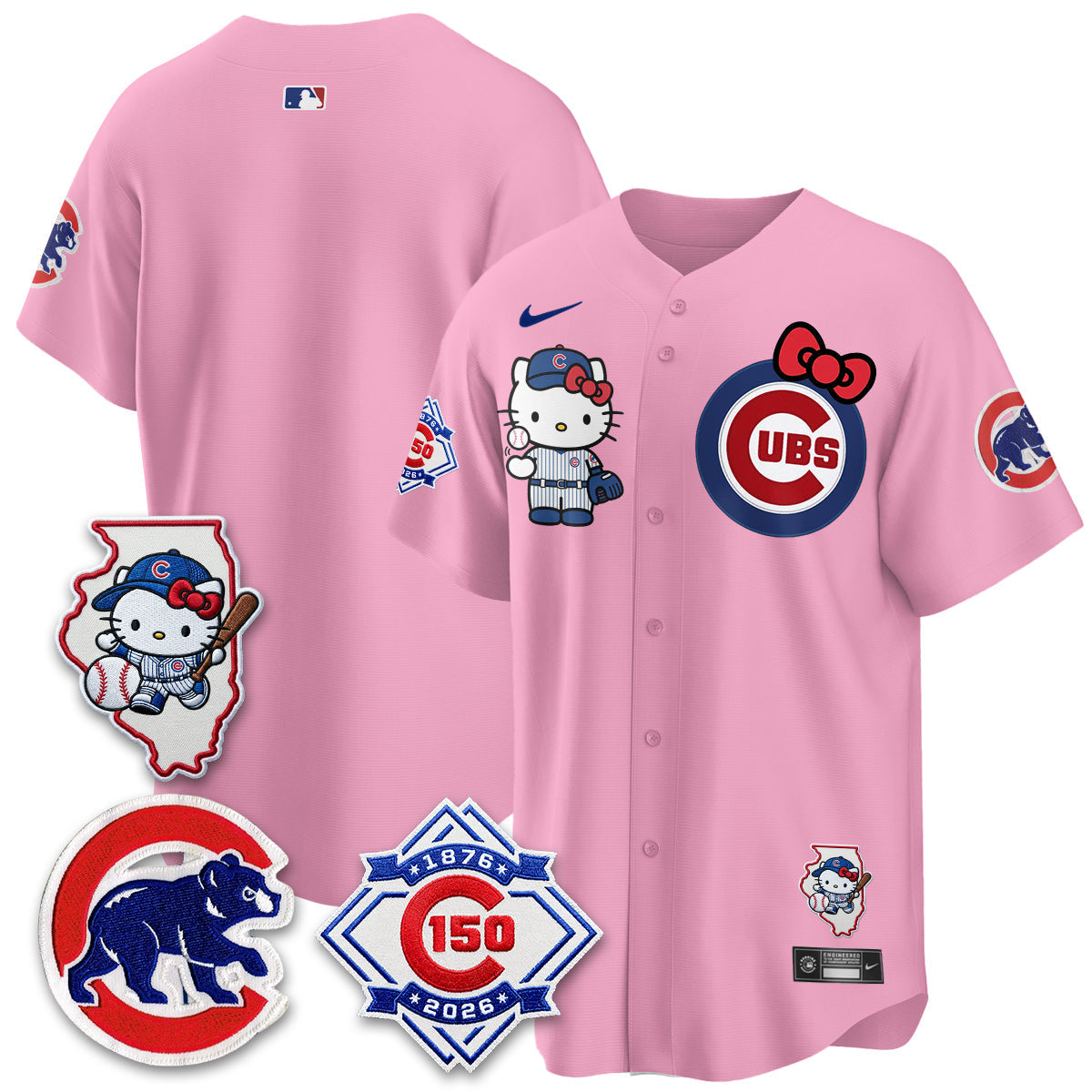 Chicago Cubs x Meow KT Vapor Premier Limited Jersey - Stitched V2