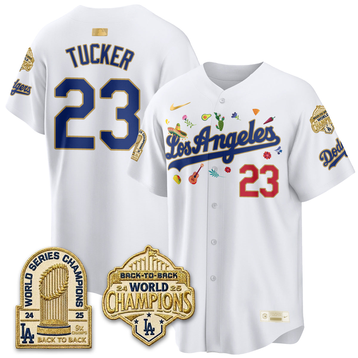 Los Angeles Dodgers Mexican Heritage 2026 Premier Limited Vapor Jersey - Stitched-Cuztomshoes