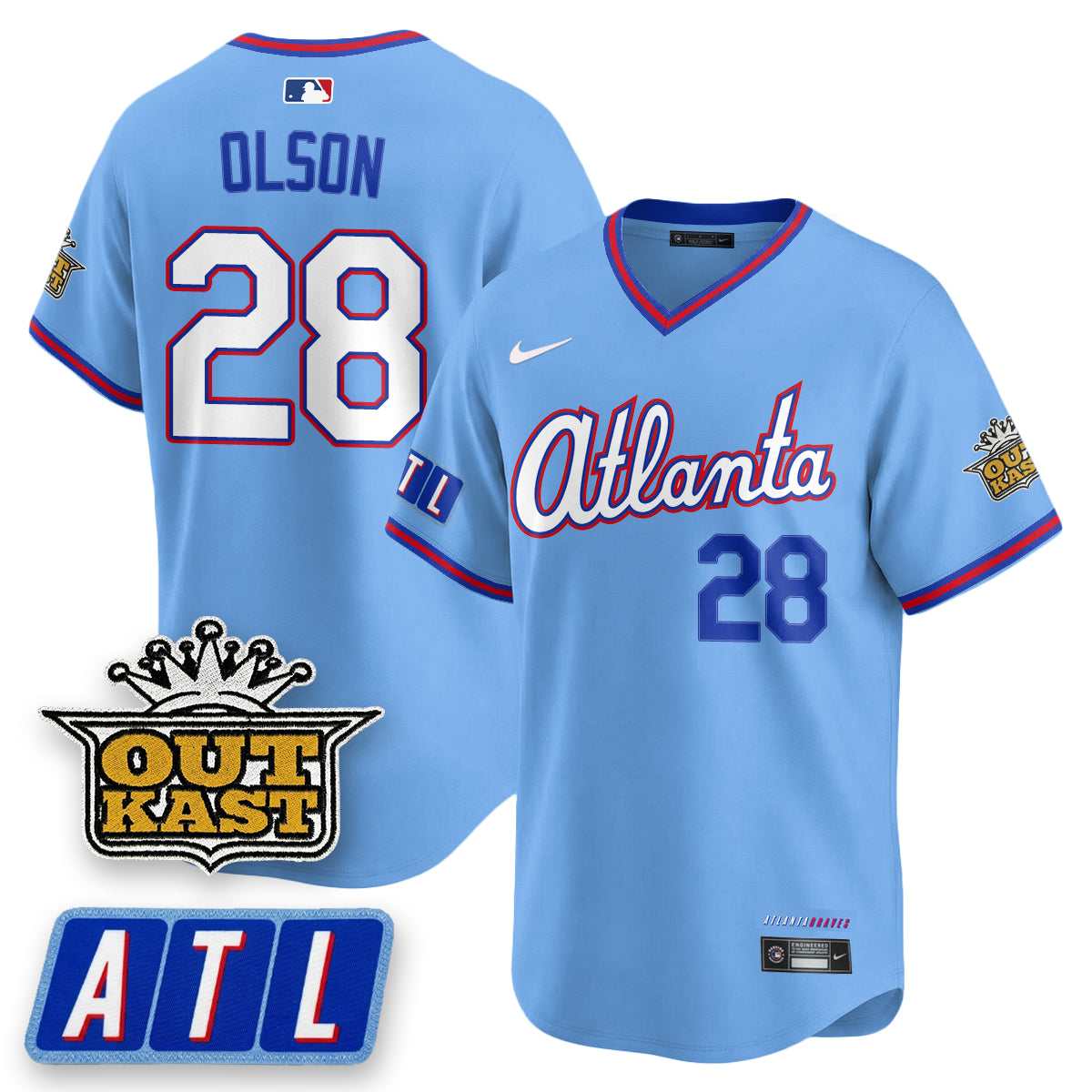 Atlanta Braves 2026 City Connect x Outkast Patch Vapor Limited Jersey - Stitched-Cuztomshoes