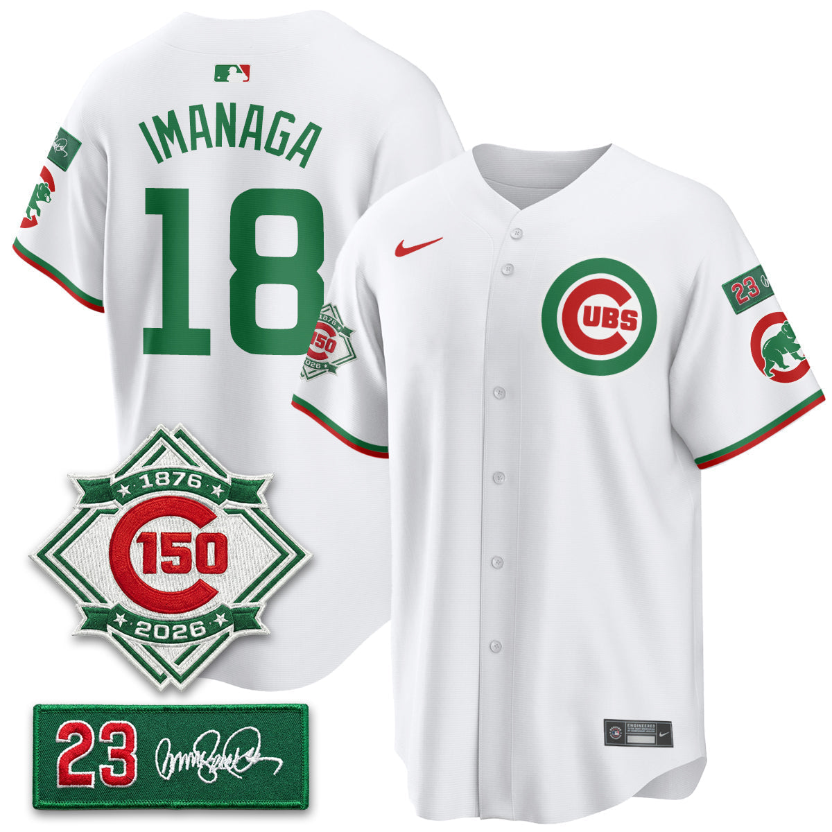 Chicago Cubs Limited Mexico Jersey - 150th Anniversary + Ryne Sandberg Tribute Patch Stitched
