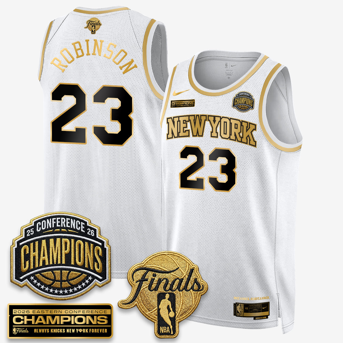 New York Knicks 2026 Basketball Eastern Conference Champions Vapor Special Edition Jersey - Stitched-Cuztomshoes