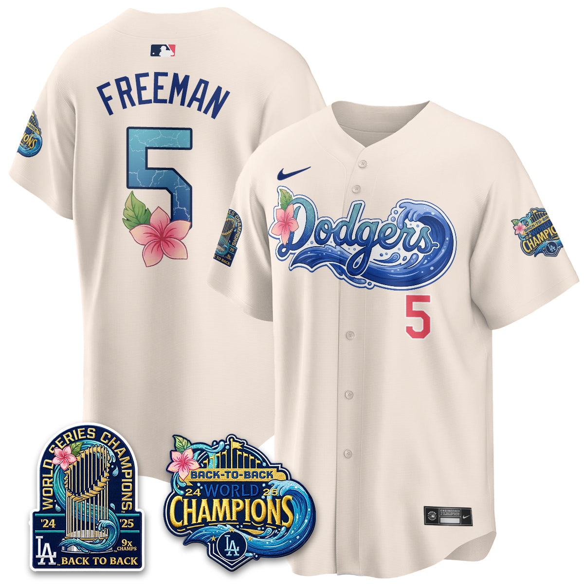 Los Angeles Dodgers Aloha Spirit Vapor Limited Jersey - Stitched-Cuztomshoes