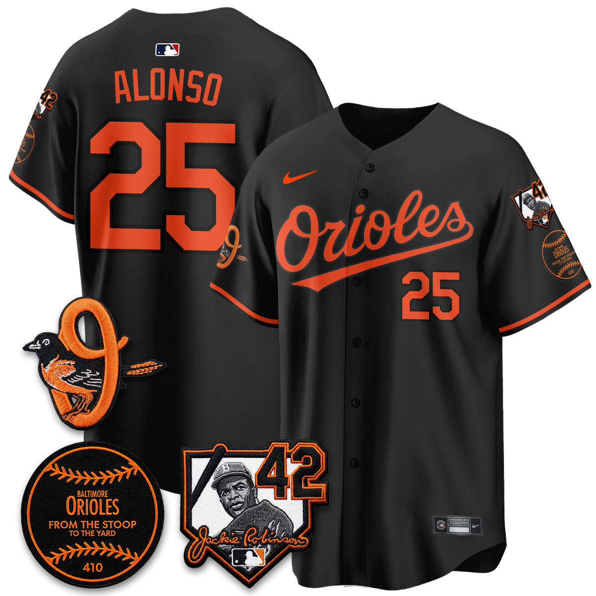 Baltimore Orioles 2026 Jackie Robinson Day Vapor Limited Jersey - Stitched-Cuztomshoes