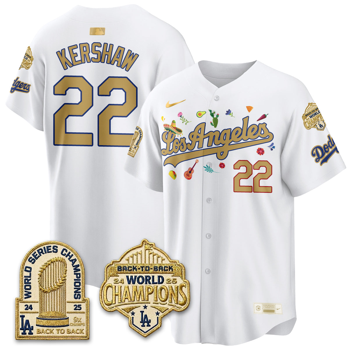 Los Angeles Dodgers Mexican Heritage 2026 Premier Limited Vapor Jersey - Stitched-Cuztomshoes