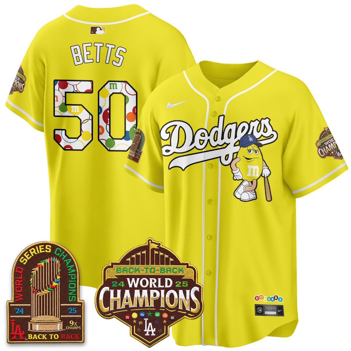 Los Angeles Dodgers x m&m Vapor Jersey - Stitched