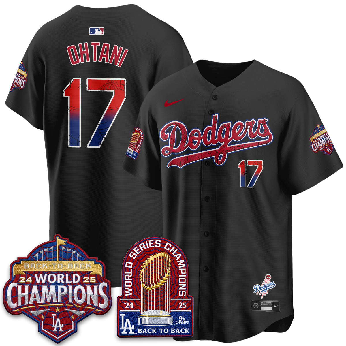 Los Angeles Dodgers x Web-Head 2026 Vapor Jersey - Stitched