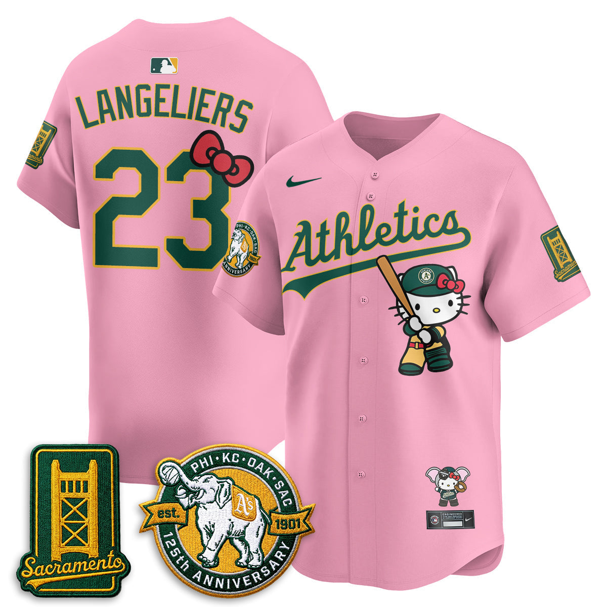 Athletics x Meow KT 2026 Vapor Limited Jersey - Stitched