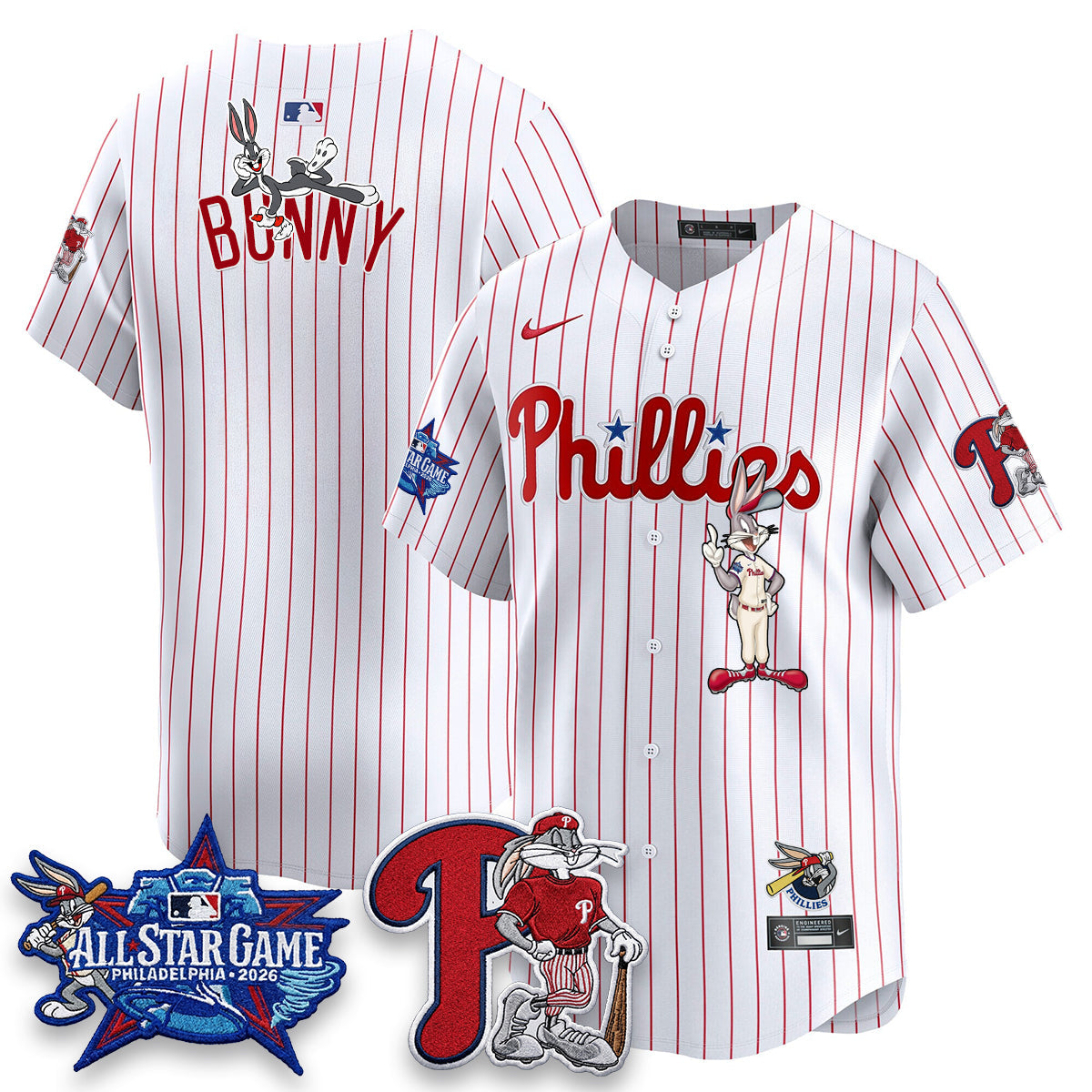 Philadelphia Phillies x Bunny Vapor Premier Limited Jersey - Stitched