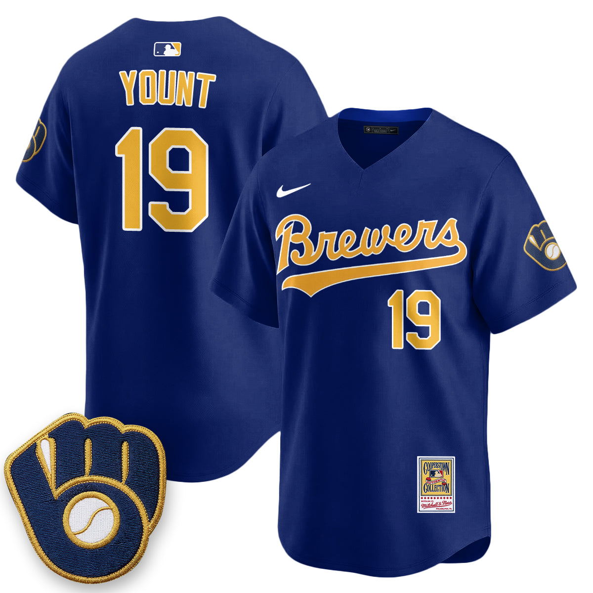 Milwaukee Brewers "Legacy Edition" Vapor Jersey - Stitched-Cuztomshoes
