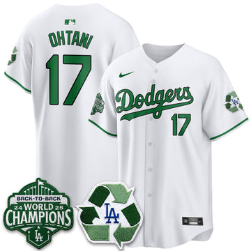 Los Angeles Dodgers Happy Earth Day Vapor Jersey -Stitched