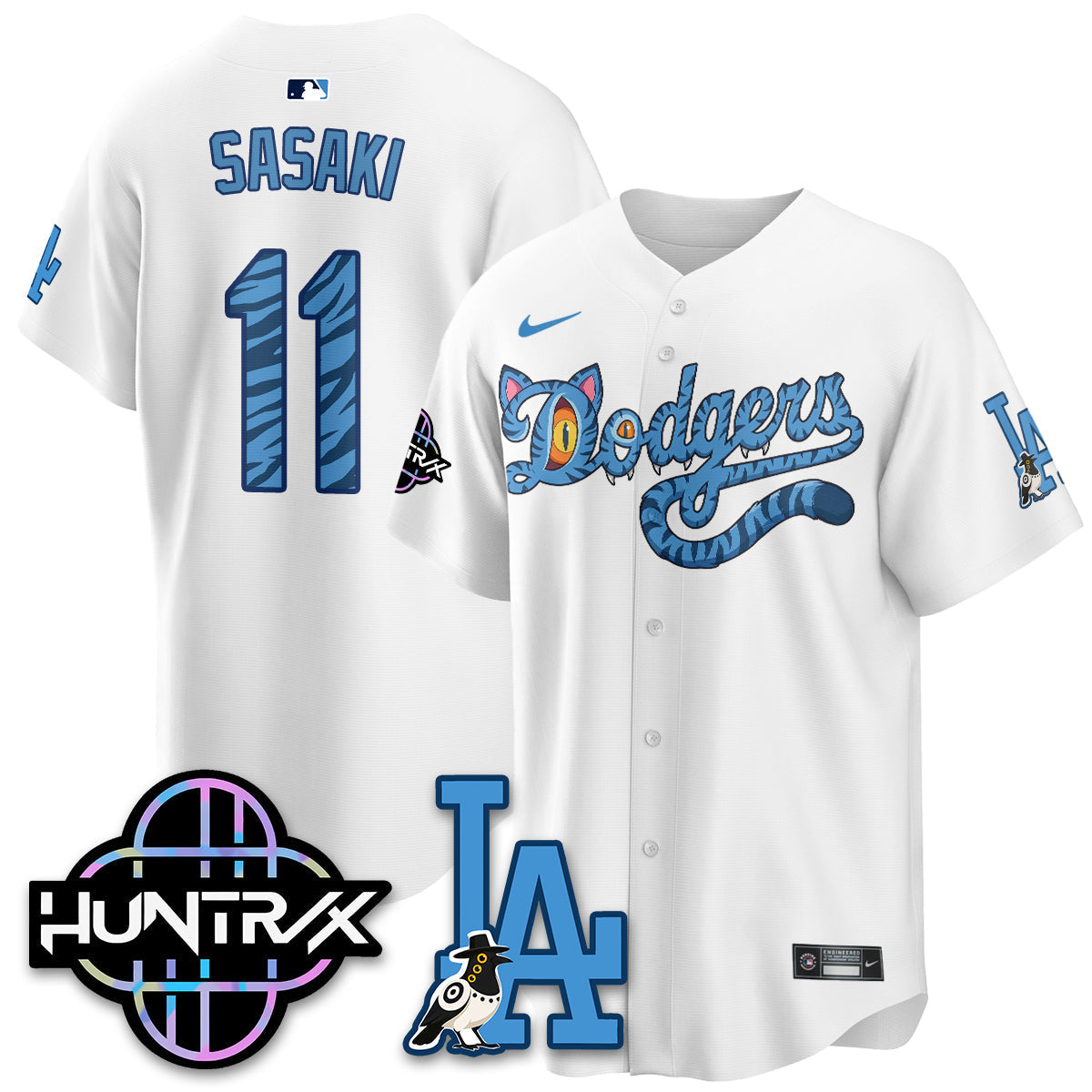 Los Angeles Dodgers x K-Pop Demon Hunters 2026 Vapor Jersey - Stitched-Cuztomshoes