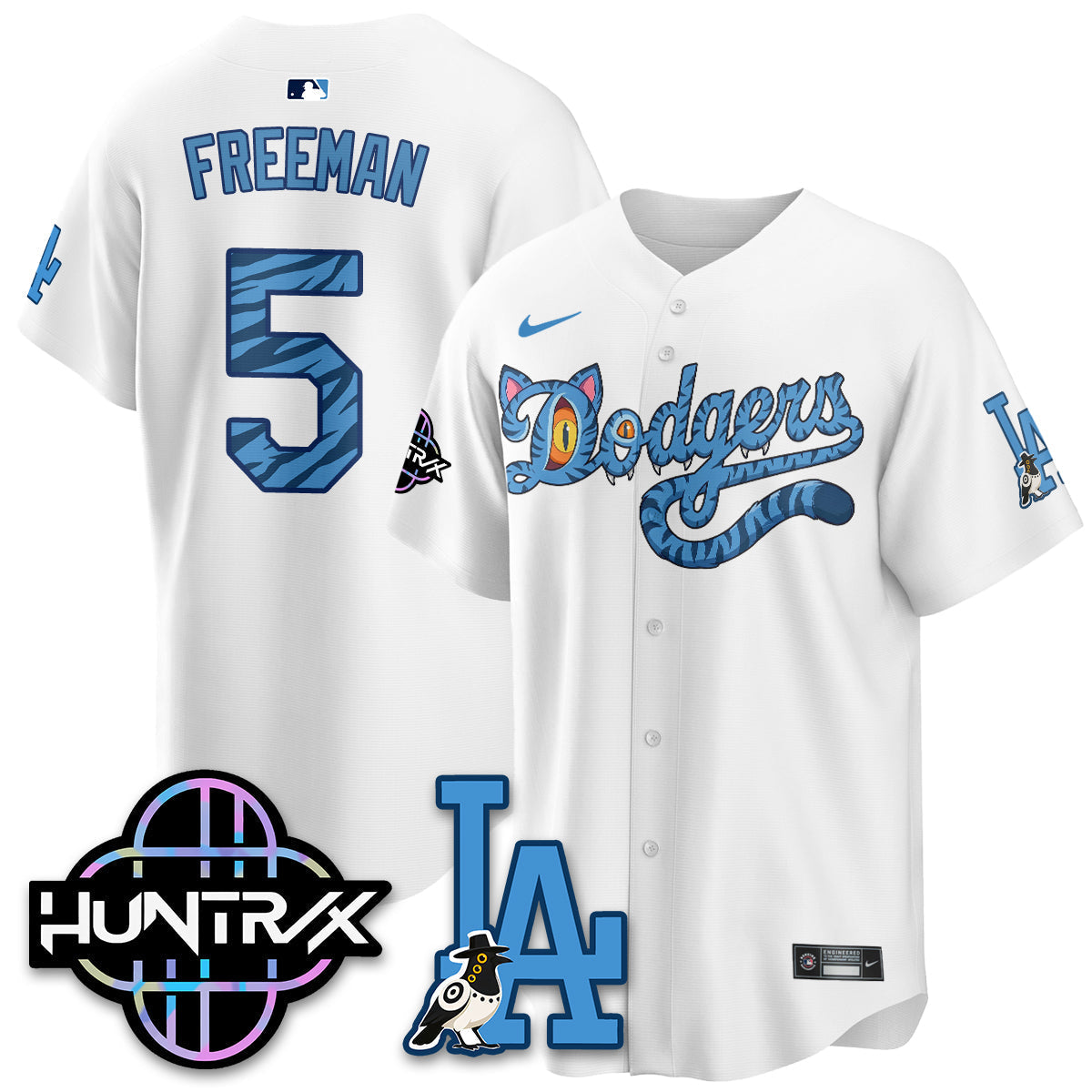 Los Angeles Dodgers x K-Pop Demon Hunters 2026 Vapor Jersey - Stitched-Cuztomshoes