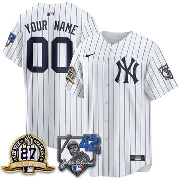 New York Yankees 2026 Jackie Robinson Day Vapor Limited Custom Jersey - Stitched