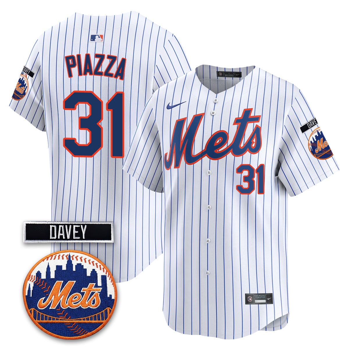 New York Mets 2026 Davey Johnson Memorial Vapor Limited Jersey - Stitched