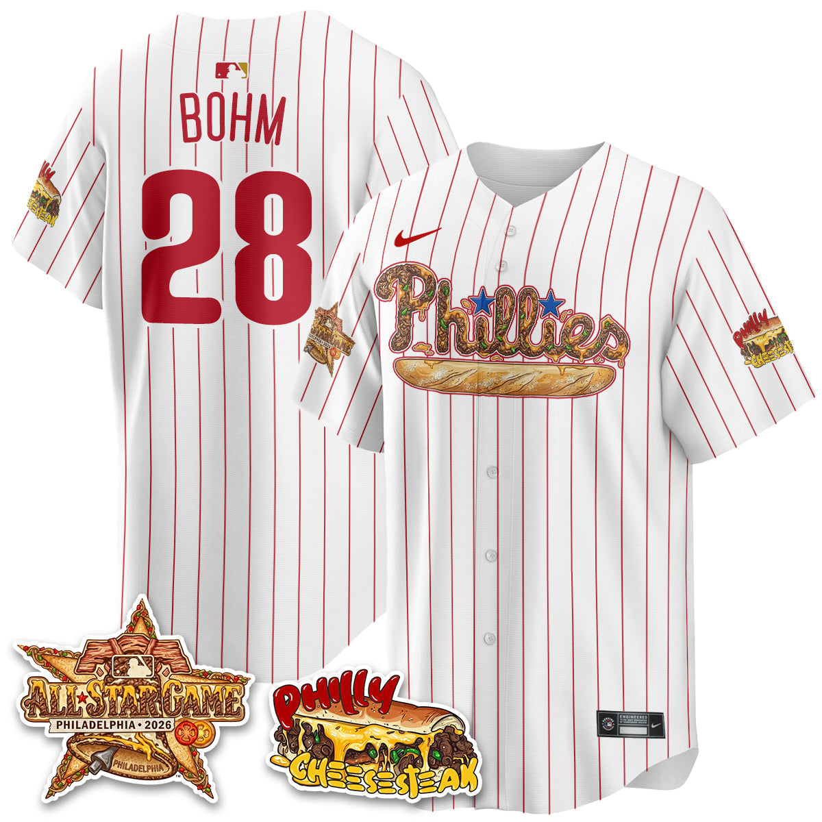 Philadelphia Phillies Cheesesteak Edition Vapor Limited Jersey - Stitched