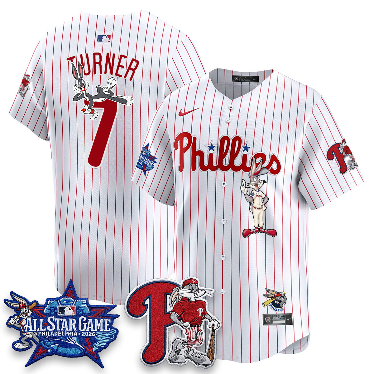 Philadelphia Phillies x Bunny Vapor Premier Limited Jersey - Stitched