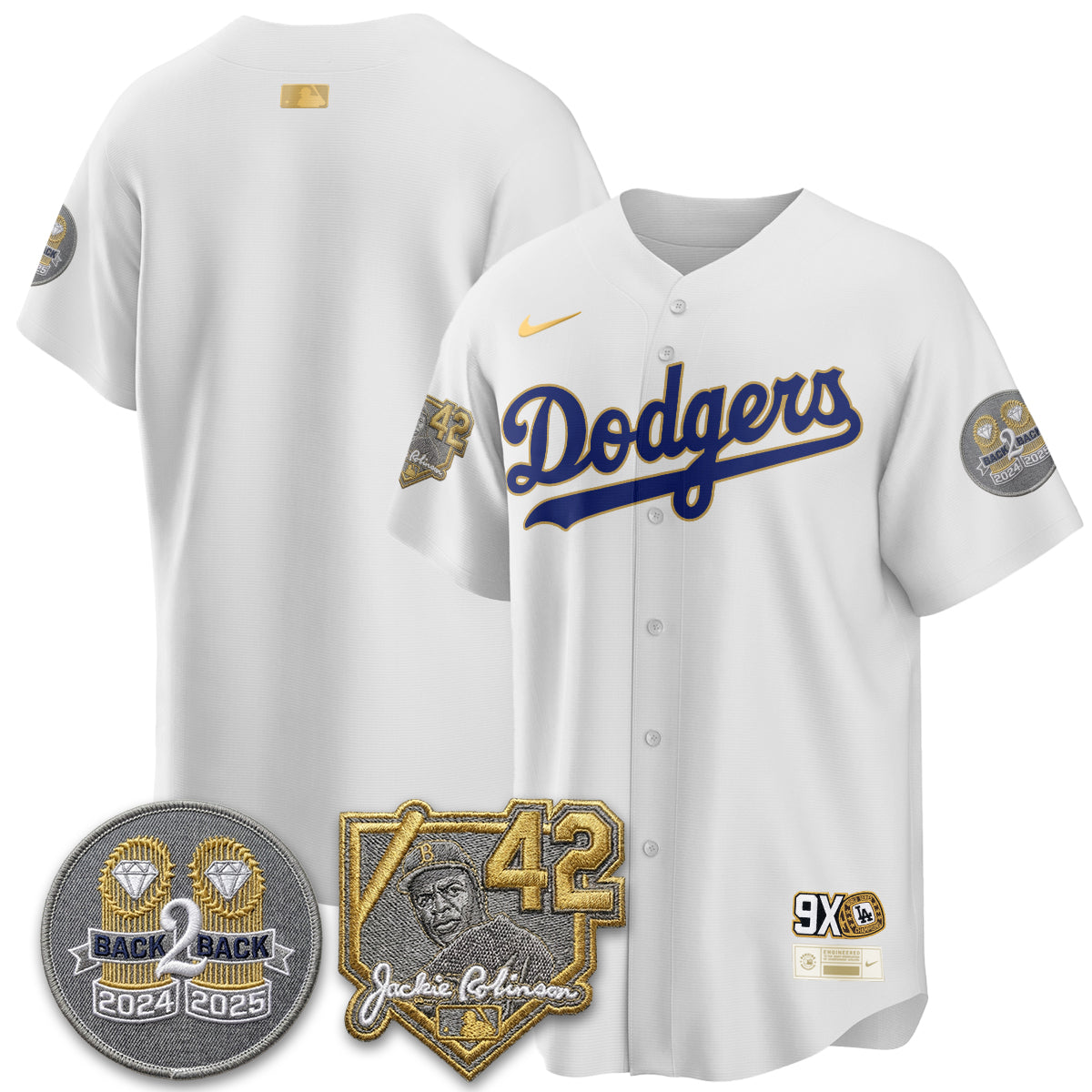 Los Angeles Dodgers - 2026 Jackie Robinson Day Vapor Limited Jersey - Stitched-Cuztomshoes