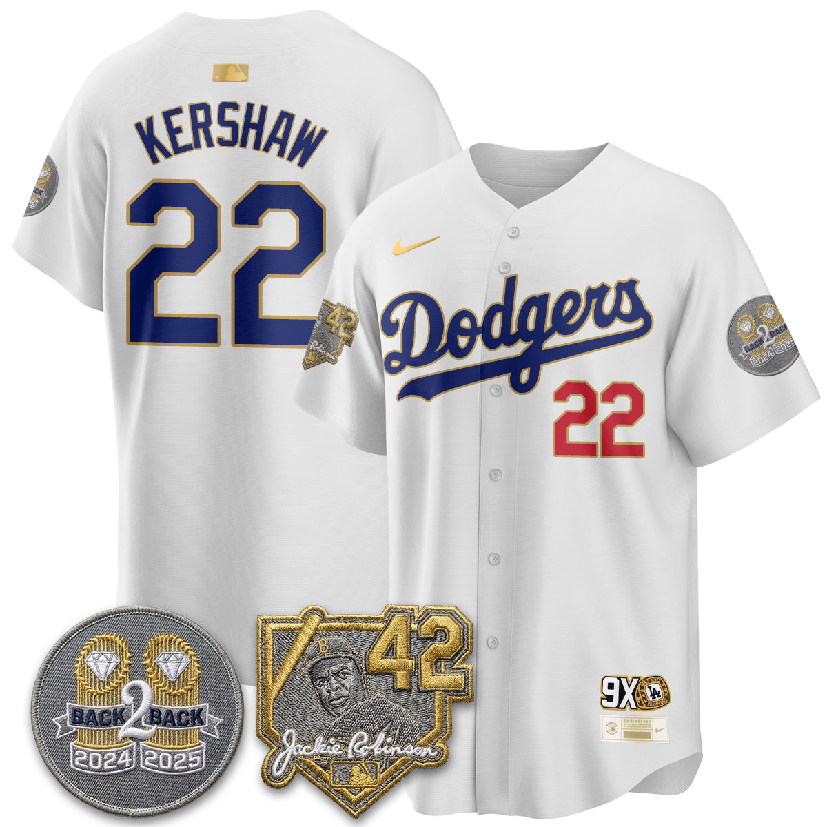 Los Angeles Dodgers - 2026 Jackie Robinson Day Vapor Limited Jersey - Stitched-Cuztomshoes