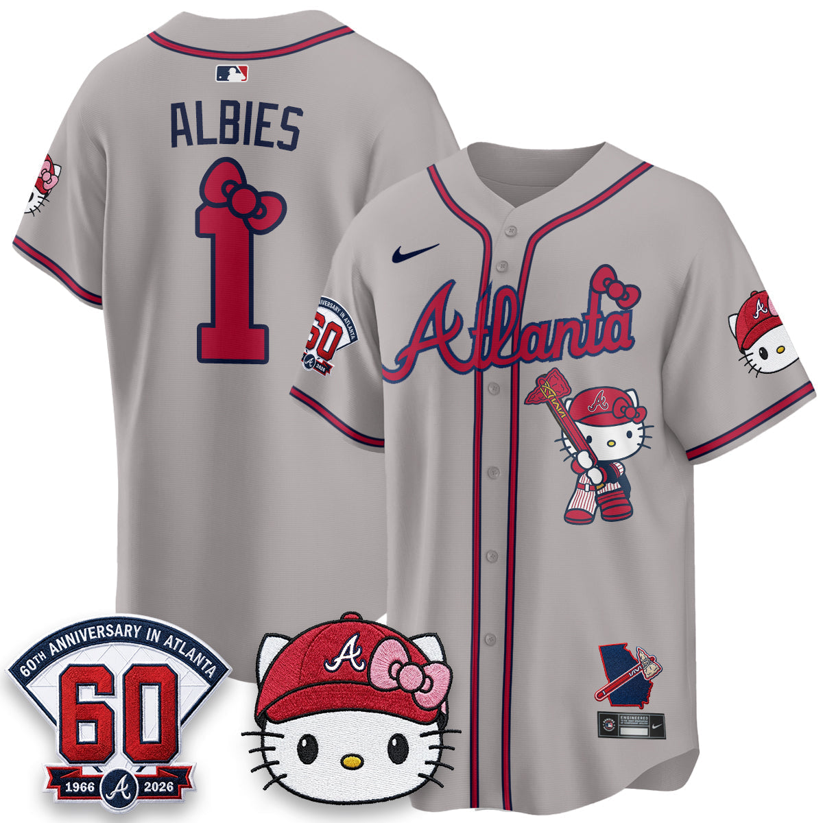 Atlanta Braves x Meow KT 2026 Vapor Limited Jersey - Stitched-Cuztomshoes