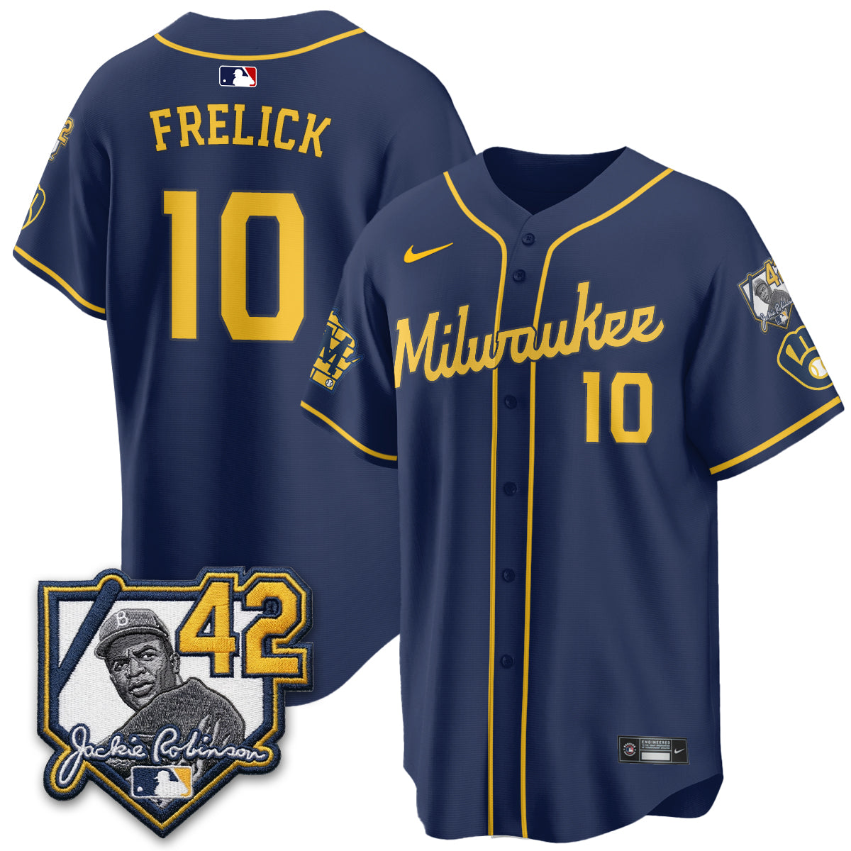 Milwaukee Brewers 2026 New Era Vapor Limited Jersey - Stitched-Cuztomshoes