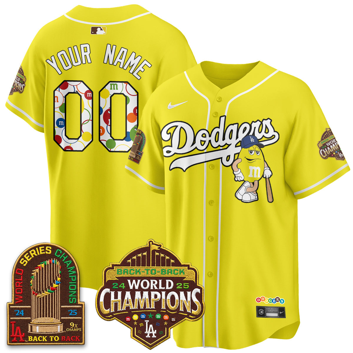 Los Angeles Dodgers x m&m Vapor Custom Jersey - Stitched-Cuztomshoes