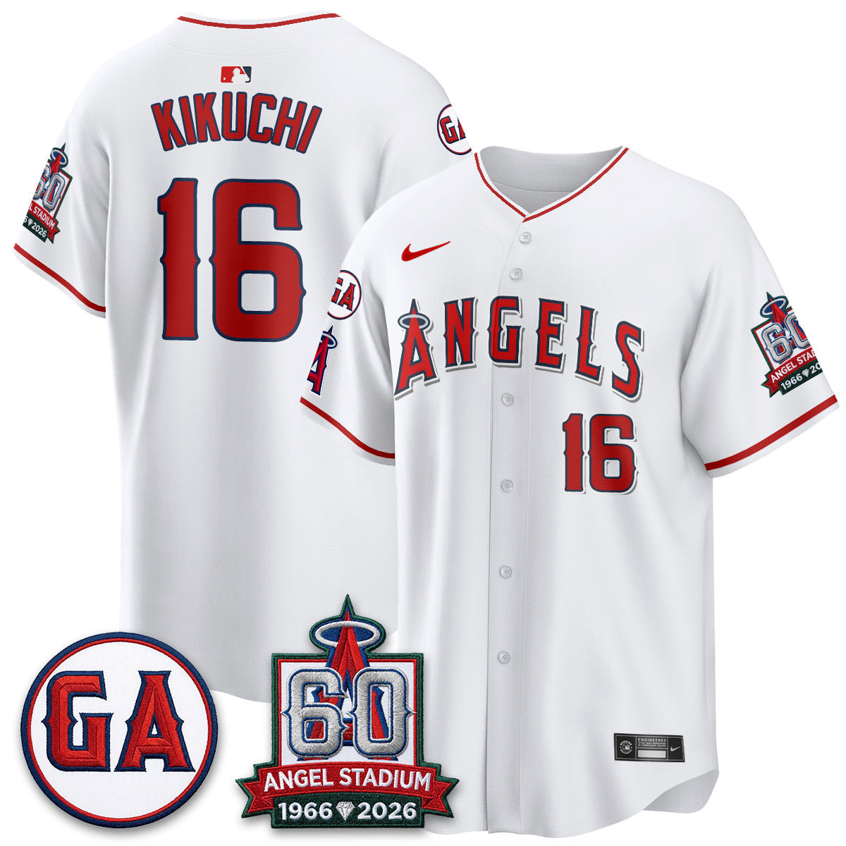 Los Angeles Angels 60th Anniversary Vapor Jersey - Stitched V3-Cuztomshoes