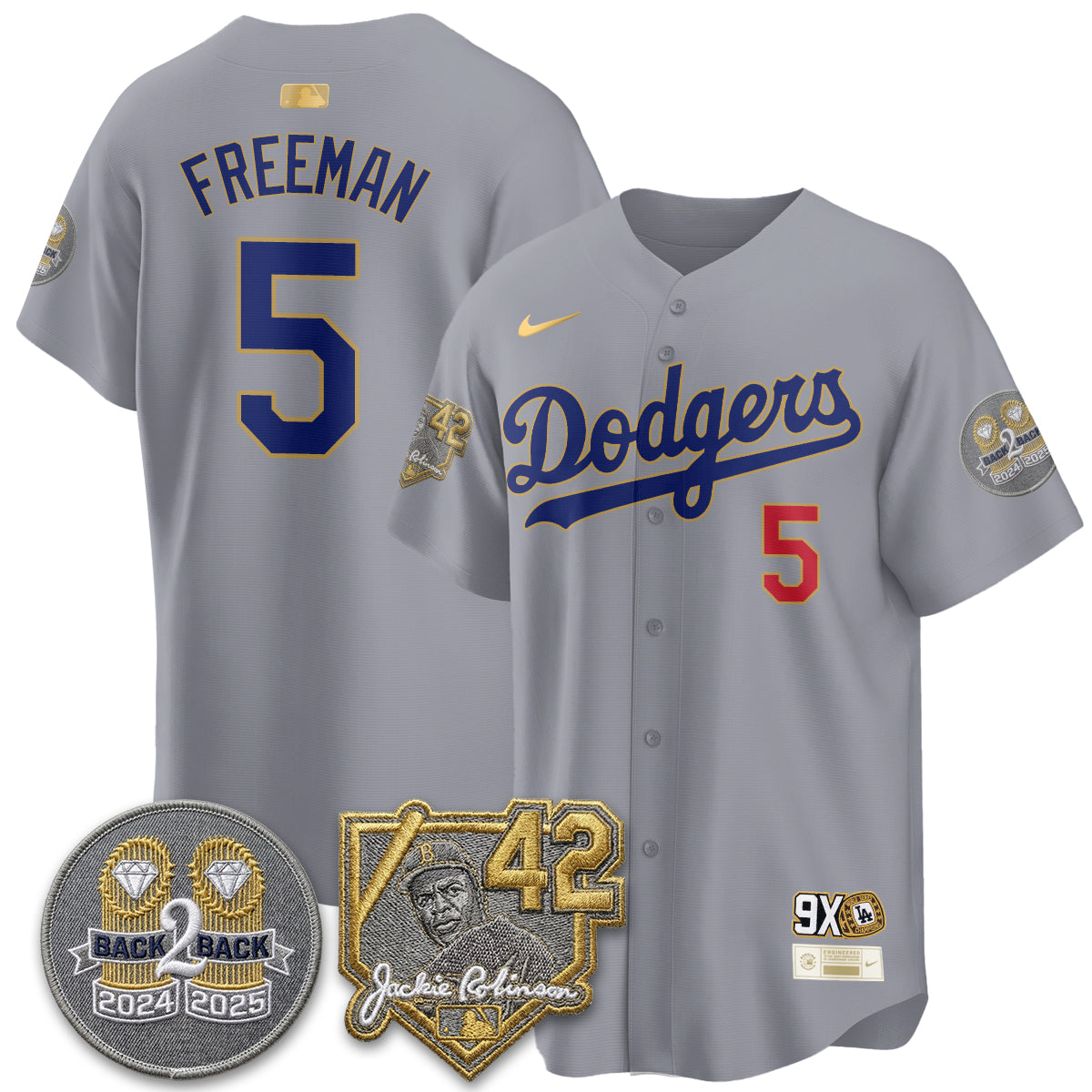 Los Angeles Dodgers - 2026 Jackie Robinson Day Vapor Limited Jersey - Stitched-Cuztomshoes