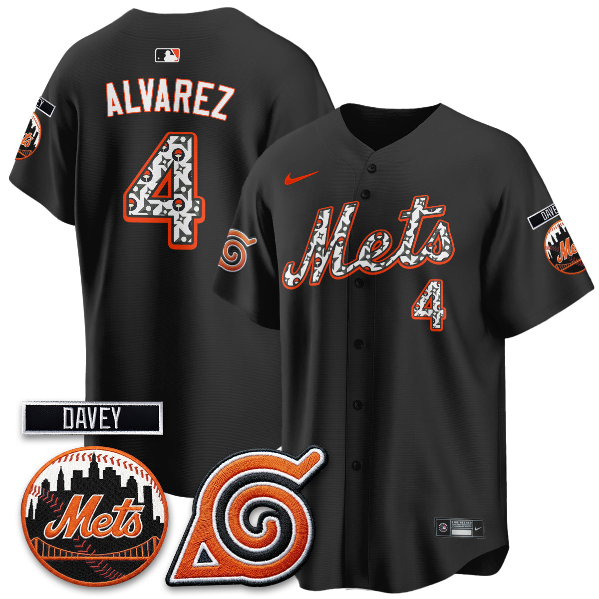 New York Mets x Naruto Nights 2026 Vapor Limited Jersey - Stitched V2