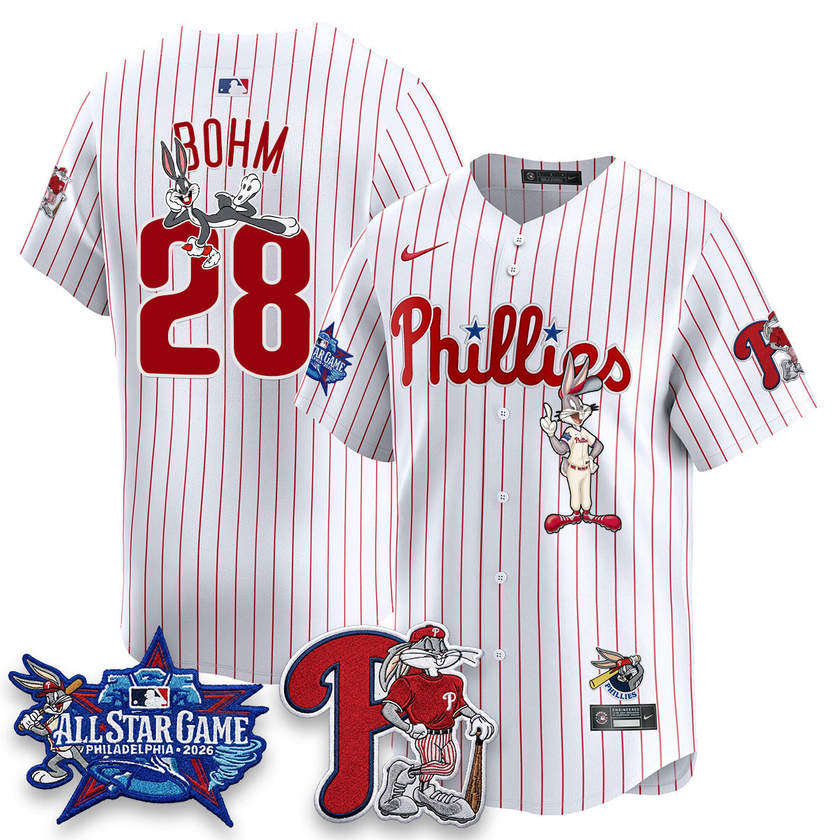 Philadelphia Phillies x Bunny Vapor Premier Limited Jersey - Stitched