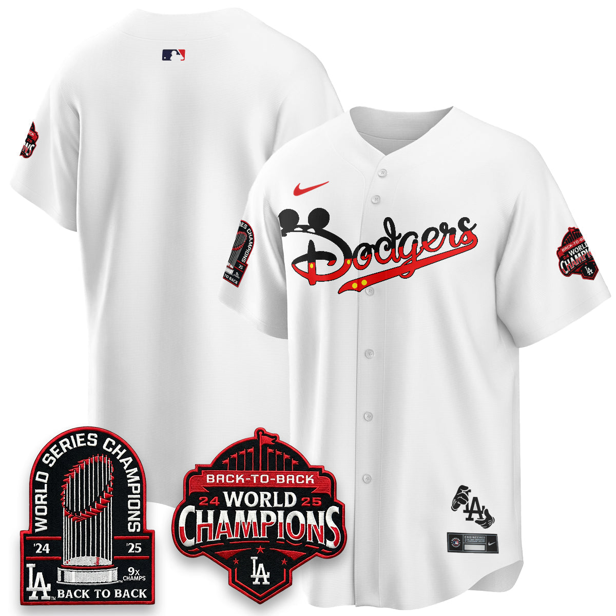 Los Angeles Dodgers x Mouse Vapor Limited Jersey- Stitched-Cuztomshoes