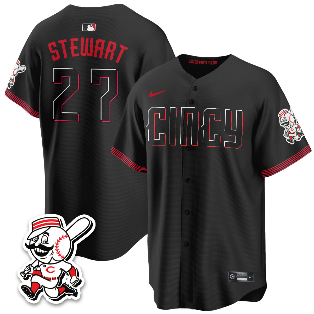 Cincinnati Reds 2026 City Connect Limited Vapor Jersey - Stitched